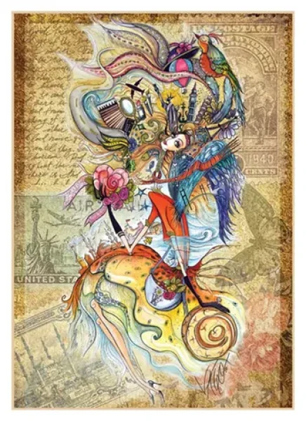 ANATOLIAN Puzzle Čerokézká dívka cestující světem