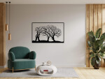 Strom života buvol dekorace na zeď Rozměr (cm): 38 x 23, Dekor: Černá