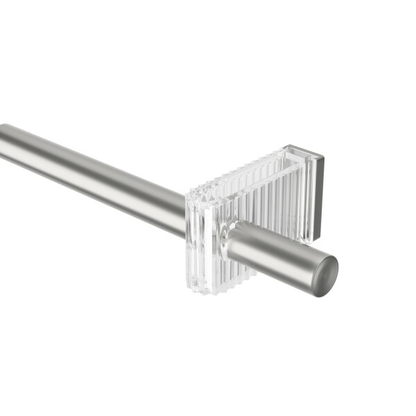 Stříbrná roztažitelná garnýž 107-305 cm Umbra FLUTE