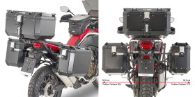 Plo1179Cam trubkový nosič bočních kufrů PL One-Fit pro Honda Crf 1100L Africa Twin (20-23)