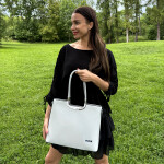 Luxusní dámská kabelka do ruky Delami Bella Rosa, taupe