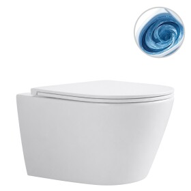CERANO - WC závěsné Toluco, Vortex - vírové splachování - bez sedátka - bílá lesklá - 49,5x36,5 CER-667763