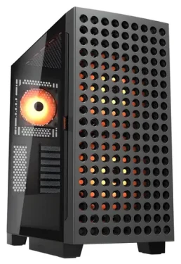 COUGAR Airface ECO RGB černá / PC skříň / Midi Tower / ATX / micro-ATX / Mini-ITX / ARGB / bez zdroje (CGR-5YA2B-RGB)