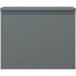 MEXEN/S - Orio koupelnová skříňka pod umyvadlo 60 cm s deskou, 1 šuplík, grafit mat 91A10-06047-1-BFC66