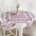 Středový ubrus s potiskem PNOUCÍ RŮŽE 85 x 85 cm