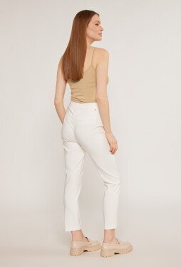 Kalhoty Monnari Elegantní kalhoty s rovnou nohavicí White 38