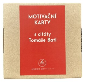 Be Nice EKO Motivační karty s citáty Tomáše Bati