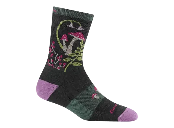 Darn Tough Mellow Mushrooms Micro Crew Lightweight Cushion dámské ponožky Charcoal vel. M (38-40)