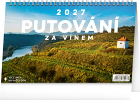 NOTIQUE Stolní kalendář Putování za vínem 2027, 23,1 x 14,5 cm