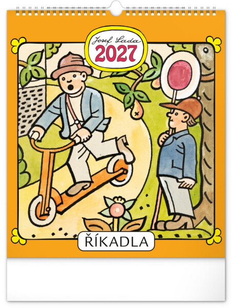 NOTIQUE Kalendář 2027 nástěnný: Josef Lada – Říkadla, 30 x 34 cm