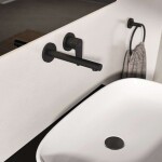 IDEAL STANDARD - Ceralife O Umyvadlová baterie pod omítku, 2-otvorová instalace, hedvábná černá BE019XG