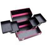 Aptel Kosmetický kufřík 35x25x31cm růžovo-černý CA34A