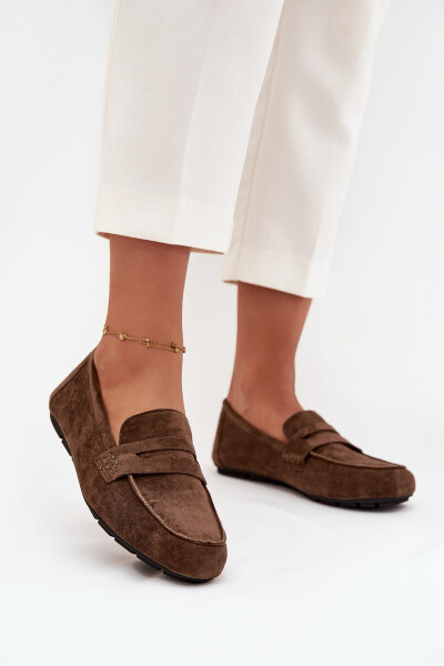 Loafersy Mokasyny Dámské Ploché Tmavě Zelené Soreline 36