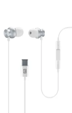Cellularline SPARROW Sluchátka s konektorem USB-C bílá (AUSPARROWTYPECW)