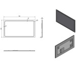 SAPHO - GEMINI zrcadlo s LED osvětlením 90x50cm GM090