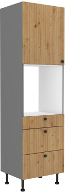 Vysoká skříňka na vestavnou troubu Ava 60 DPS-215 3S1F - Premium Box