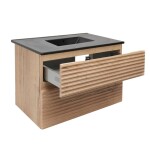 Koupelnová skříňka 2 zásuvková s umyvadlem Naturel Savona 78x53x44,8 cm dub Halifax mat SAVONA280DHC SAVONA280DHC