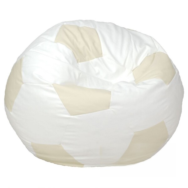 FRONTI Sedací vak - míč 70 cm - bílá + béžová