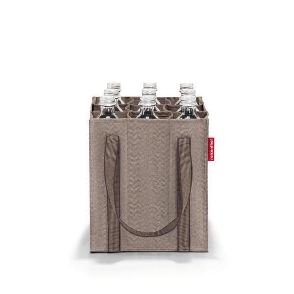 Nákupní taška na lahve Reisenthel Bottlebag Herringbone mokka