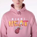 New Era Pánská mikina Miami Heat NBA Block Graphic Oversized Hoodie Dark Velikost: XL