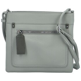 Stylová dámská koženková crossbody kabelka Walida, šedá