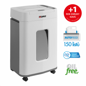 Dahle skartovač ShredMATIC® 150, 10/150 listů, 4 × 12 mm, 24 l