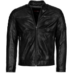 Pánská Kožená Bunda Black Classic Royal Brixton Černá Velikost: 5XL