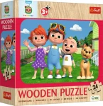 Trefl - Puzzle - Dřevěné puzzle Cocomelon: Veselý Cocomelon