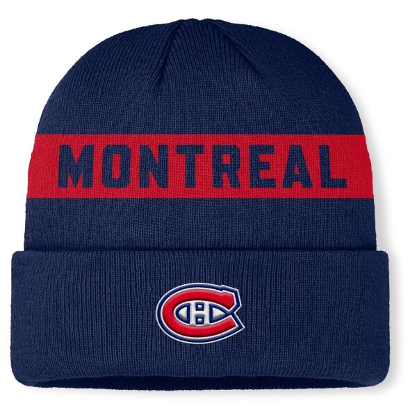 Fanatics Pánská zimní čepice Montreal Canadiens NHL Authentic Pro A/Cap Cuffed Beanie