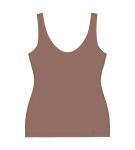 Dámské tílko Smart Natural Shirt - BROWN - hnědé 6901 - TRIUMPH BROWN 02