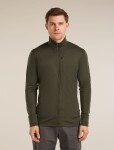 Pánská merino mikina ICEBREAKER Mens 260 Quantum IV LS Zip, Dark Loden velikost: M