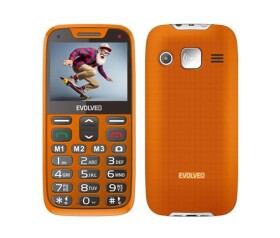 EVOLVEO EasyPhone XR, mobilní telefon pro seniory s nabíjecím stojánkem, oranžová EDF_547141