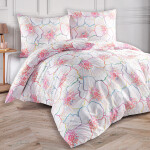 Saténové povlečení Bloom Velikost: 135x200 + 80x80 cm