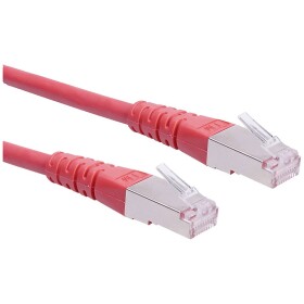 Roline 21.15.1381 RJ45 síťové kabely, propojovací kabely CAT 6 S/FTP 10.00 m červená (jasná) dvoužilový stíněný 1 ks - Roline 21.15.1381 S/FTP patch, kat. 6, 10m, červený