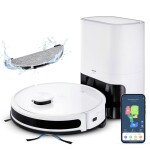 Roborock S7 Max Ultra bílá / Robotický vysavač / 60W / vysávání a mopování / Wi-Fi / 5200 mAh / LDS (6970995786637)