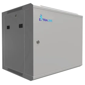 Extralink 19" nástěnný rozvaděč 9U 600x450 šedá / Nástěnný rozvaděč / montovaná / nosnost 55 kg / kovové dveře (EX.13018)