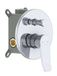 Kielle - Nefia Baterie pod omítku pro 2 spotřebiče, s tělesem, chrom 10327200