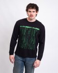Tričko Edwin Synthetic TS LS Black garment washed