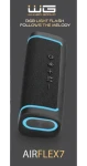 WG AirFlex7 černá / Bluetooth reproduktor / 10W / TWS / IPX6 / LED (11167)