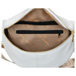 Stylová dámská koženková kabelka Ada, bílo-zlatá