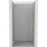 MEXEN/S - Lunar-B sprchové dveře křídlové levé 100, transparent, zlatá kartáčovaná 832-100-000-55-00-L