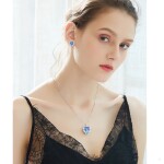 Náušnice Swarovski Elements Angel Wings Violet - andělská křídla, Fialová