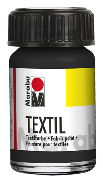 Barva na textil Marabu Textil 15 ml - černá 073