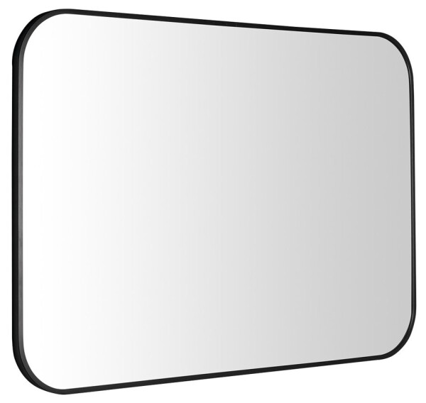 SAPHO - AROWANA zrcadlo v rámu 100x70cm, černá mat AWB1070