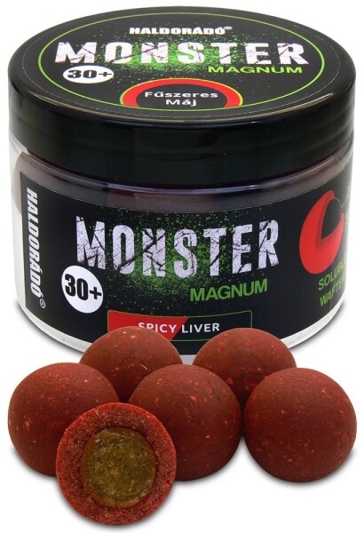 Haldorádó Pop-Up Boilies Monster Magnum 30mm 180g - Pikantní játra,Haldorádó Pop-Up Boilies Monster Magnum 30mm 180g - Pikantní játra