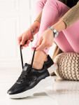Trendy tenisky černé dámské bez podpatku 38