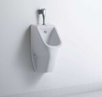 DURAVIT - D-Code Pisoár, horní přívod vody, Rimless, s HygieneGlaze, alpská bílá 0828302000