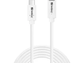 Sandberg USB-C na USB-C 2m bílá / prodlužovací kabel / 100W (136-55)