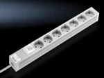 Rittal DK 7240.220 šedá / Zásuvková lišta / 19" / 7x zásuvka typ F / 230V/16A / se spínačem (7240220)