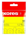 Kores Samolepicí bločky 75x75 mm - žluté